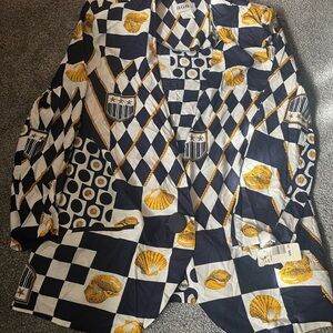 BG8 Black and White Patterned Blazer